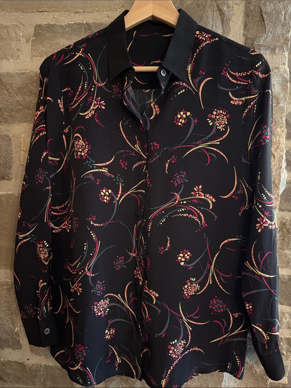 100% silk blouse